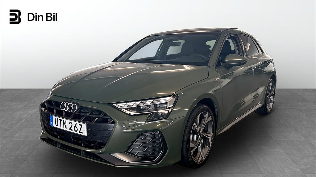Audi A3 Sportback S-line, Panorama tak, P-värmare, Sonos