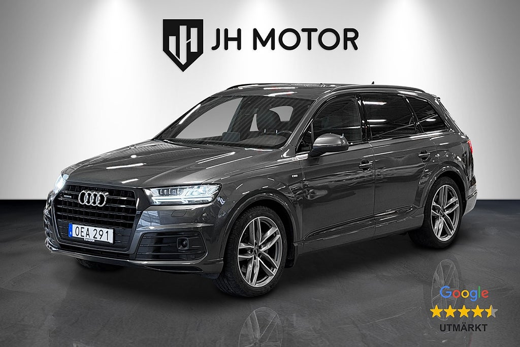 Audi Q7 3.0 TDI Quattro S-line 272hk 7-sits/DVÄRM/BOSE/Dragkrok