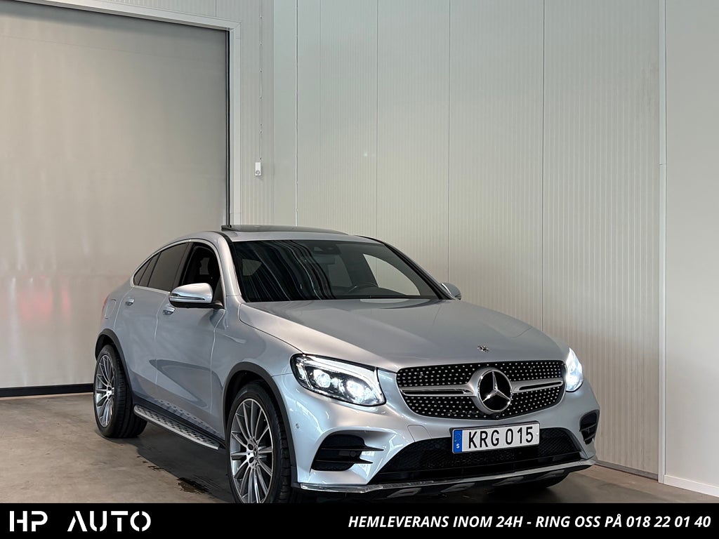 Mercedes-Benz GLC 220d 4M Coupé AMG Taklucka Burmester GPS Drag 2 ägare
