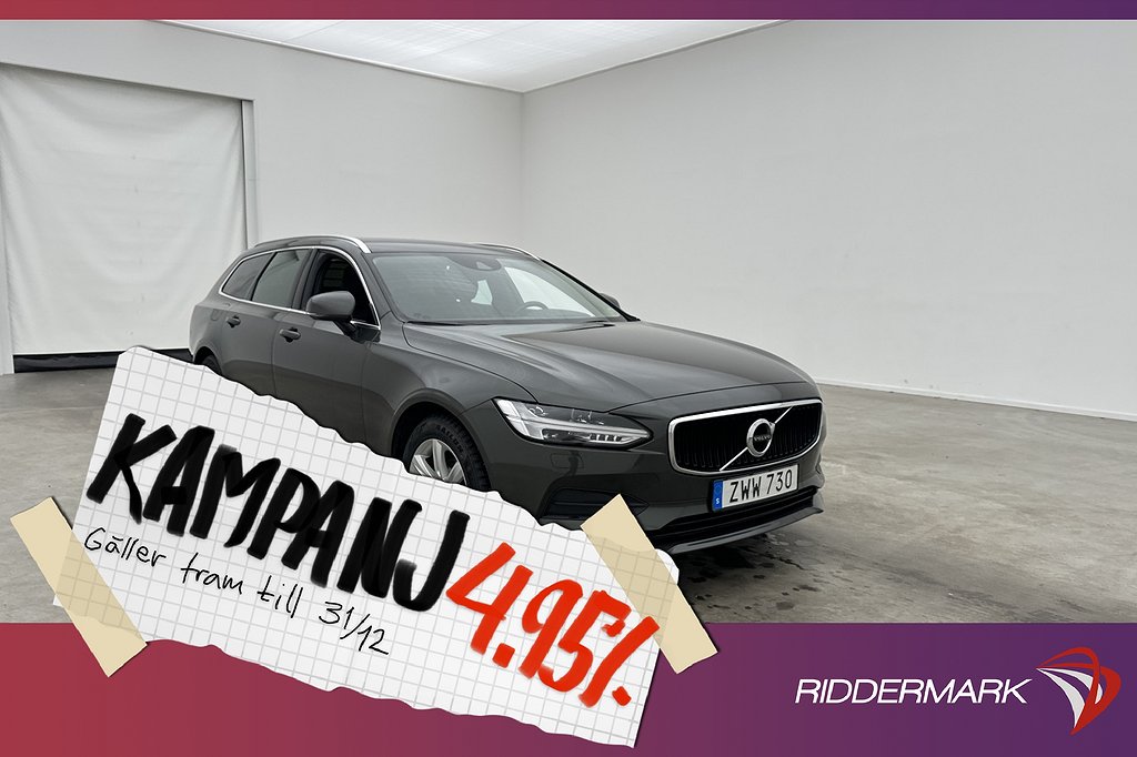 Volvo V90 D3 150hk Momentum VOC D-Värmare Kamera 4,95% Ränta