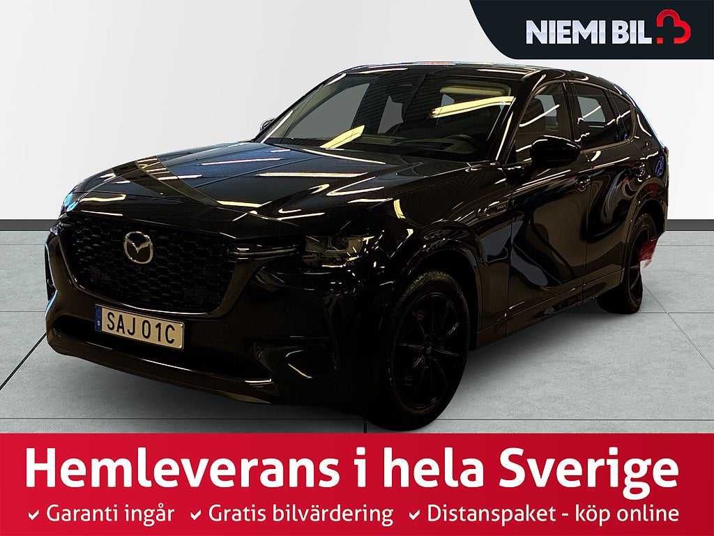 Mazda CX-60 PHEV AWD 63Km 10års gar./Moms/360/BOSE-Ljud/Skinn/HuD