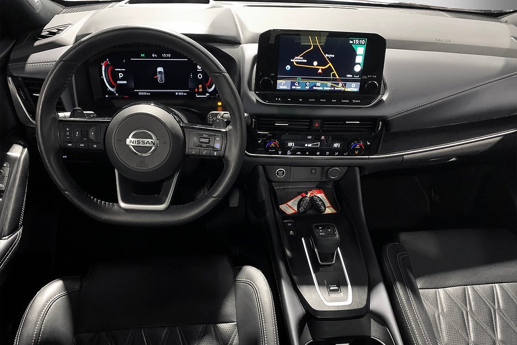 Nissan Qashqai 1.3 158hk Tekna+ |Drag|Pano|Läder|HUD|Kamera| 2022