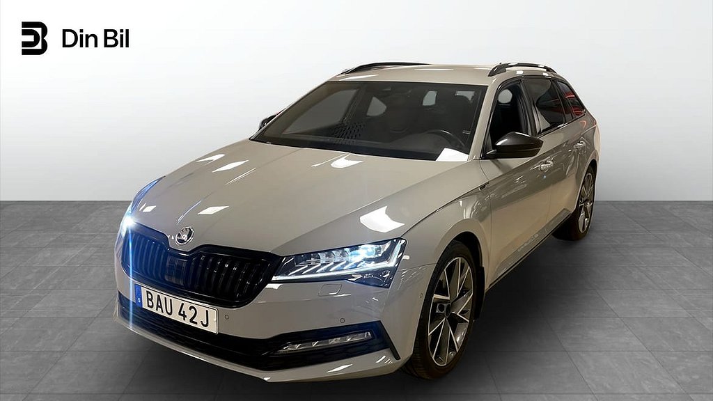 Skoda Superb Kombi Sportline 2,0 TDI 200Hk 4x4|Drag|Värmare|DCC