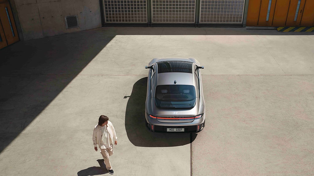 Hyundai Ioniq 6 har en räckvidd på upp til 61 mil. Foto: Hyundai