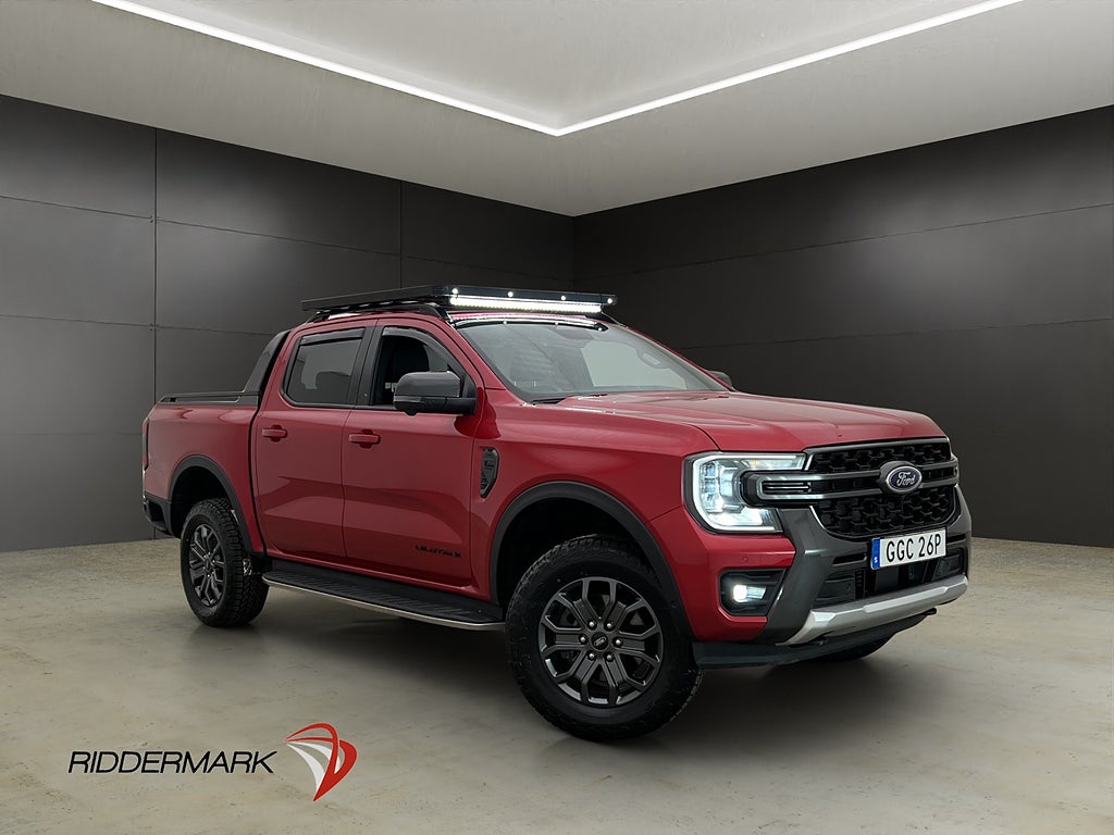 Ford ranger Wildtrak e-4WD Värm Cockpit Skinn Drag B&O Moms