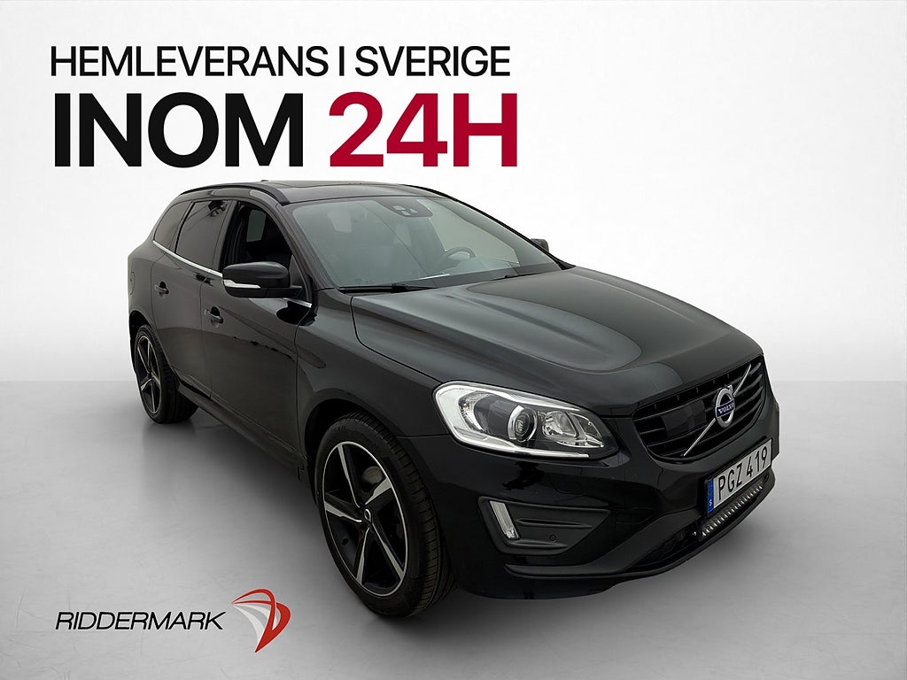Volvo XC60 D4 AWD 190hk R-Design Drag BLIS Pano Kamera Navi