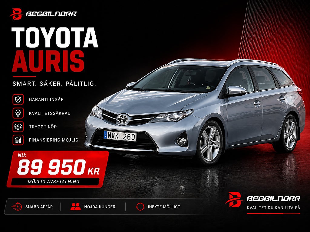 Toyota Auris Touring Sports 1.4 D-4D Active*Nyserv*Nybes