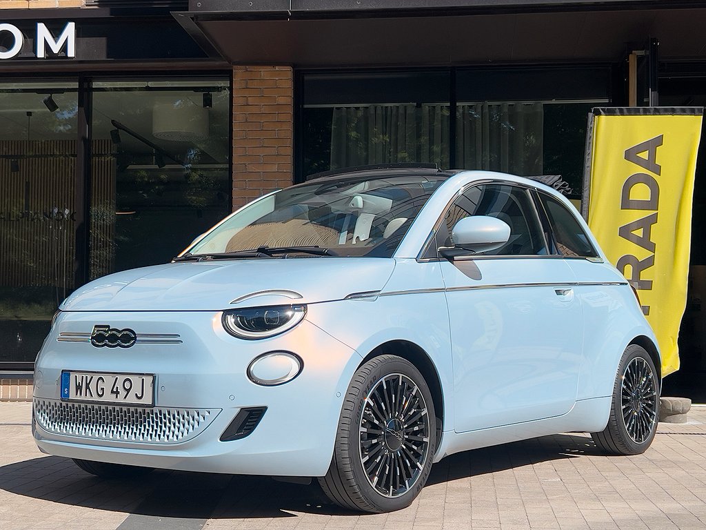 Fiat 500 La Prima Cabriolet Celestial Blue 42 kWh