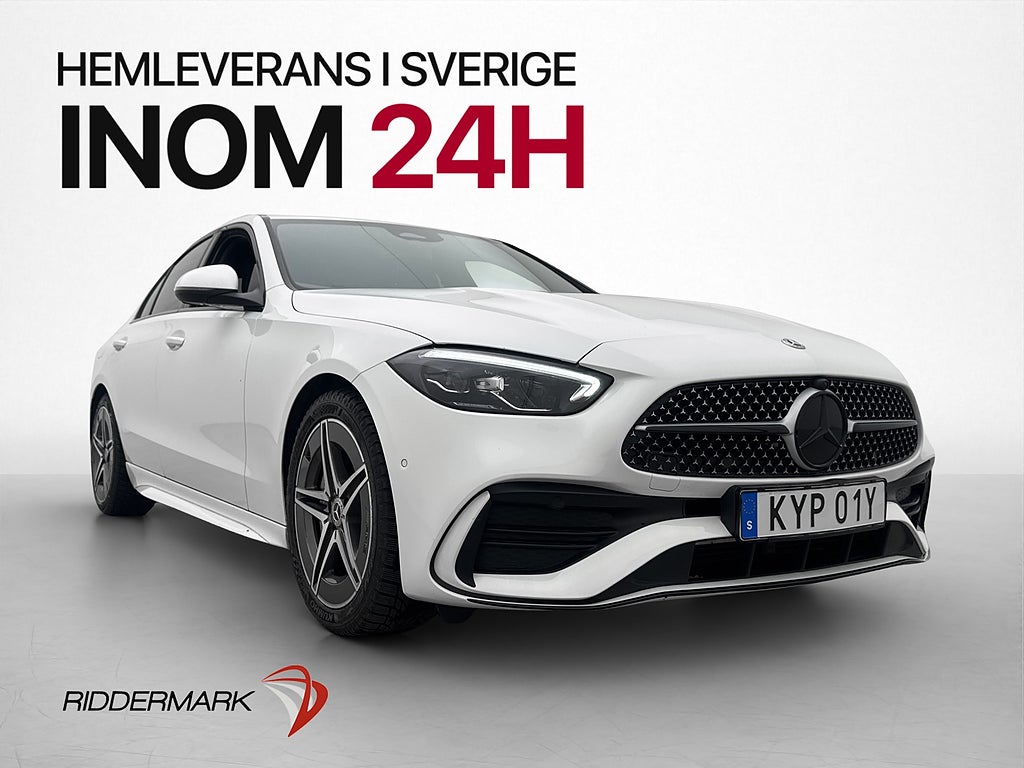 Mercedes-Benz C 220 d 200hk AMG Värm Kamera Alcantara Navi