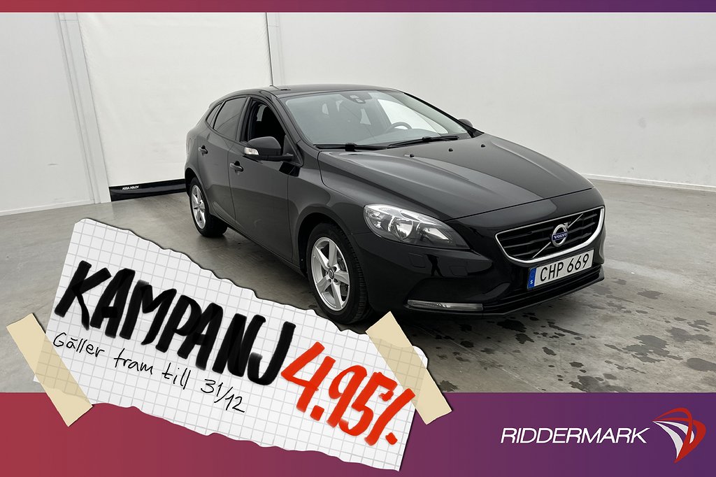 Volvo V40 T2 122hk Parkeringsvärmare Farthålla 4,95% Ränta