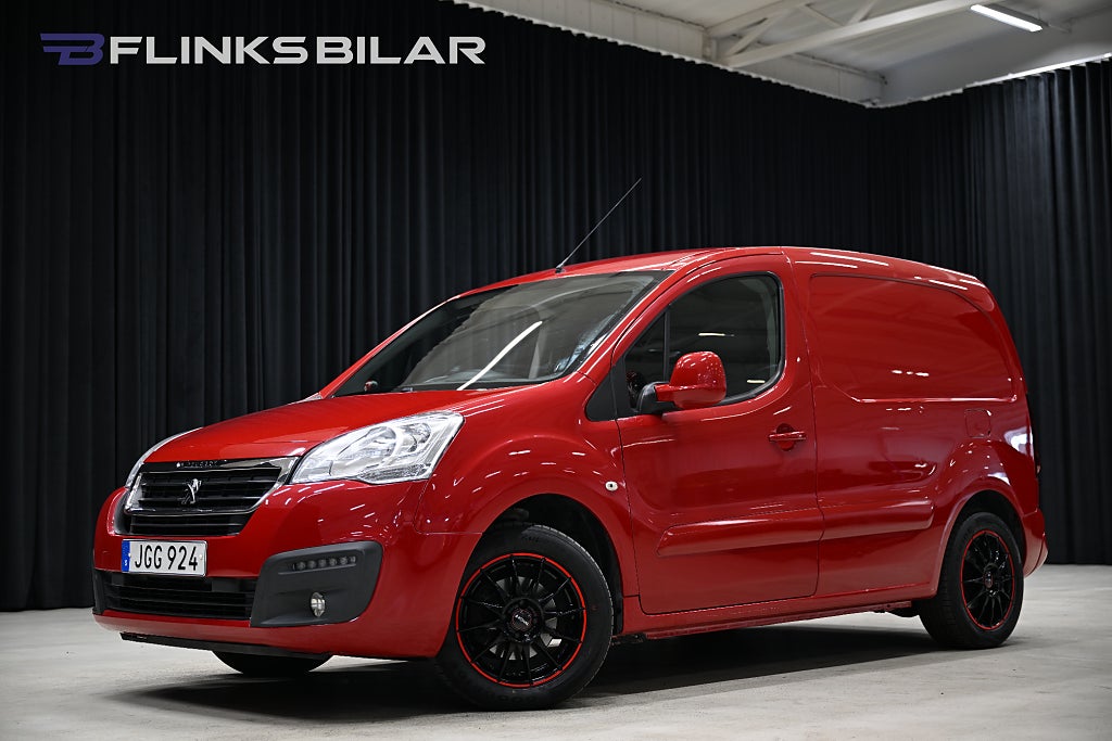 Peugeot Partner 1.6 BlueHDi 99HK Nedlackad|Drag|PDC|3-Sits|Kambytt