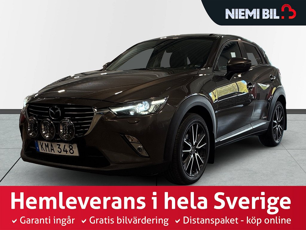 Mazda CX-3 2.0 Optimum AWD Navi HuD BOSE Kamera S&V-däck