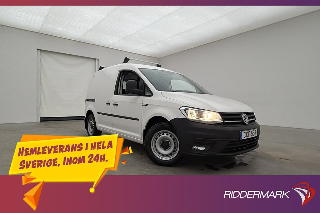 Volkswagen Caddy 2.0TDI Värmare Dragkrok PDC V-Inredd Moms