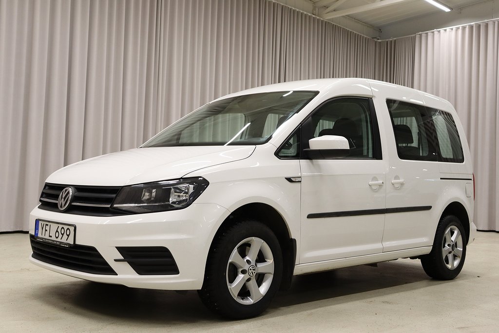 Volkswagen Caddy Life 2.0 TDI 5-Sits Drag Värmare Backkamera