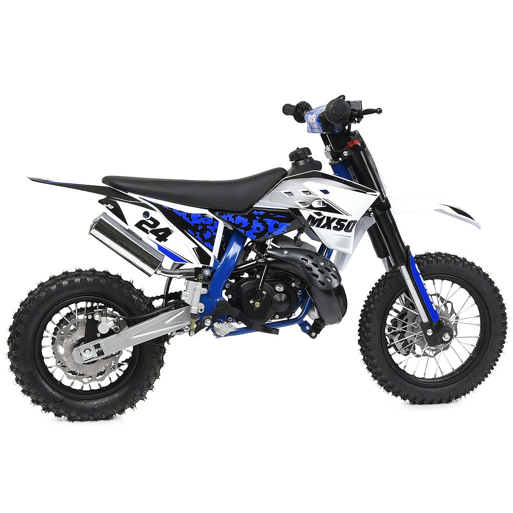 Dirtbike Cross 50cc 2-takt, 9 Hp 