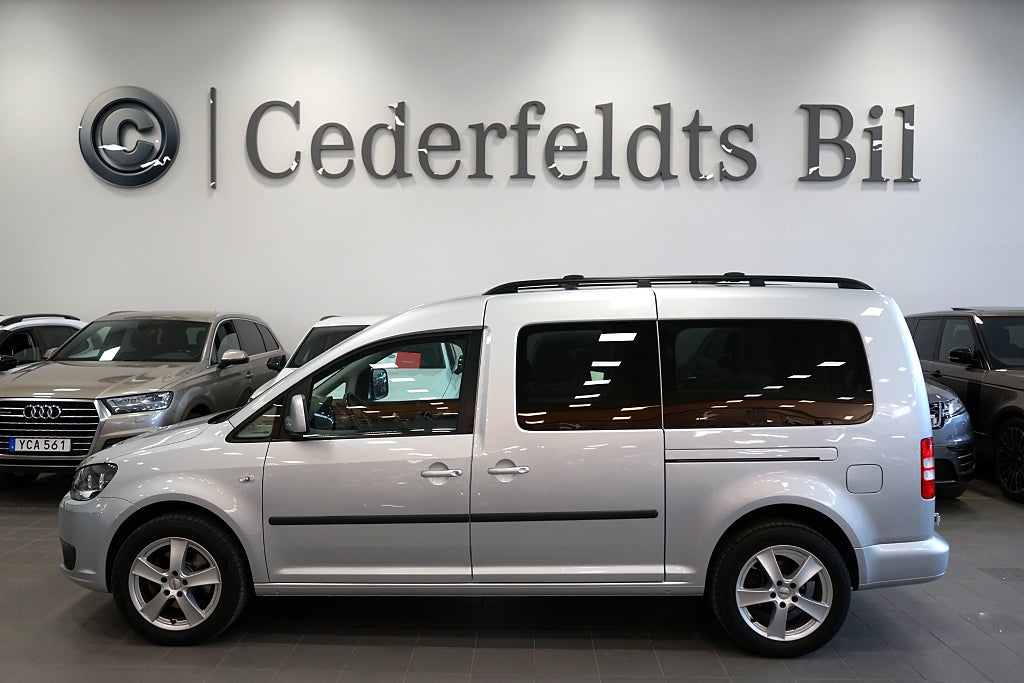 Volkswagen Caddy Maxi Life 7-Sits 2.0 TDI Drag Skinn SoV-hjul Kam-bytt 