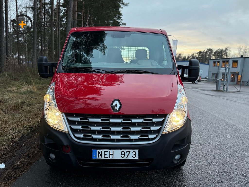 Renault Master Chassi Cab Flak 2,3 dCi 125 HK I MOMS I Lågmil I Nyservad I 1 Br