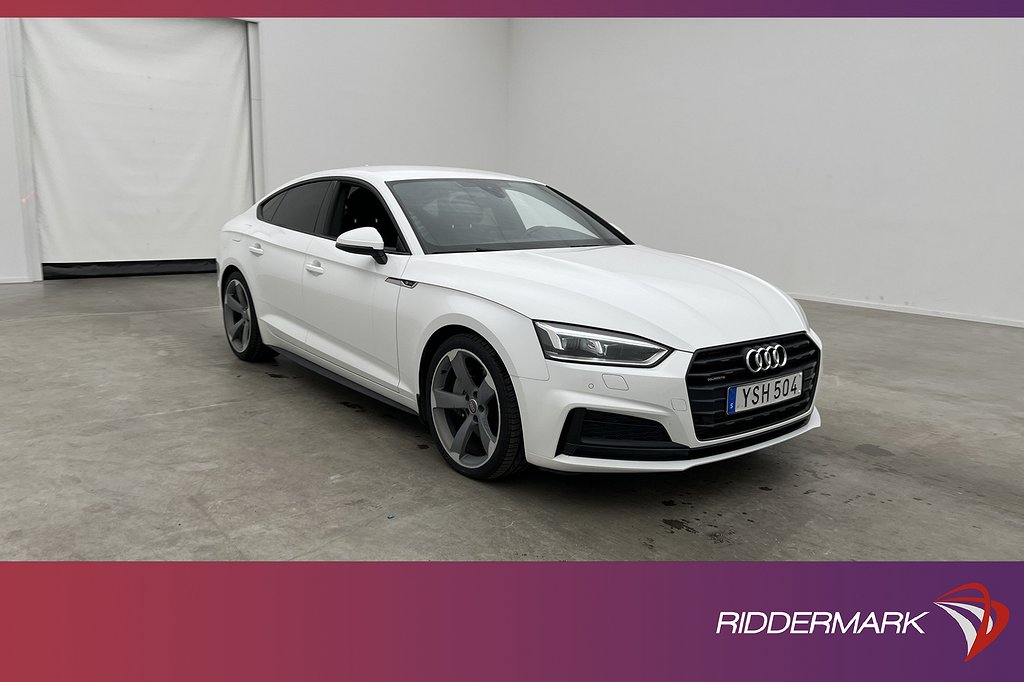 Audi A5 Sportback TFSI Q 252hk S-Line P-värmare Svart-optik