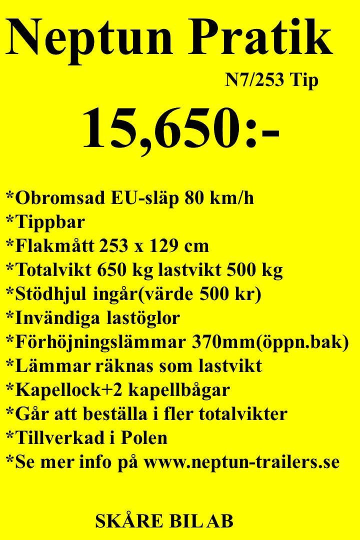 Neptun Pratik N7/253 Tipp Förhöjningslämmar+Kapell 2024 - miniatyr 2