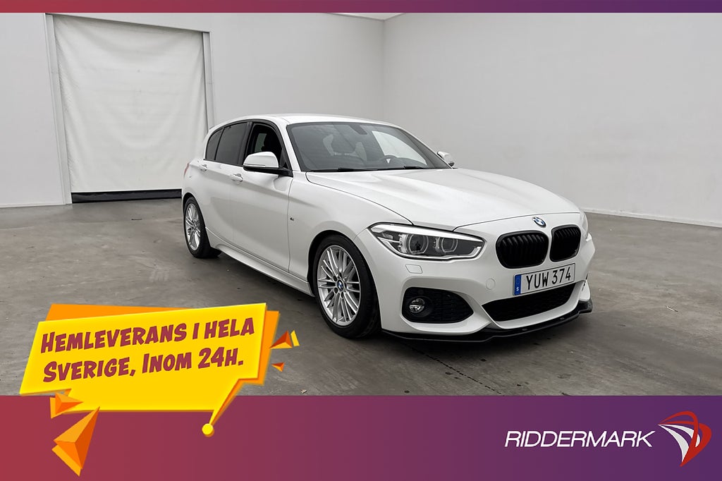 BMW 120 I 184hk M Sport Skinn Sensorer Keyless  0.60l/mil