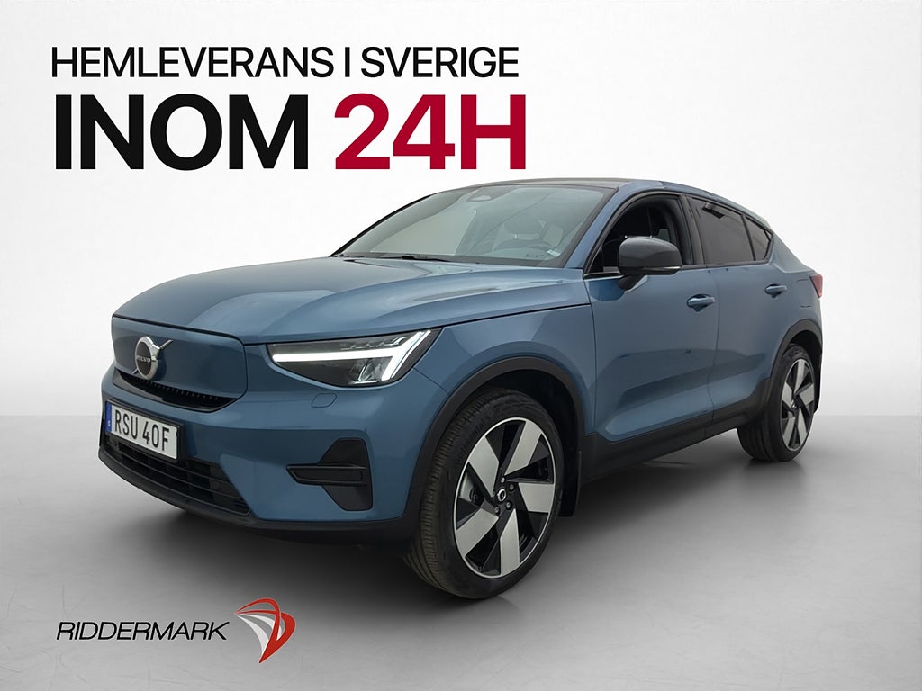 Volvo C40 Recharge Extended Range Core Värmare Pano Dragkrok