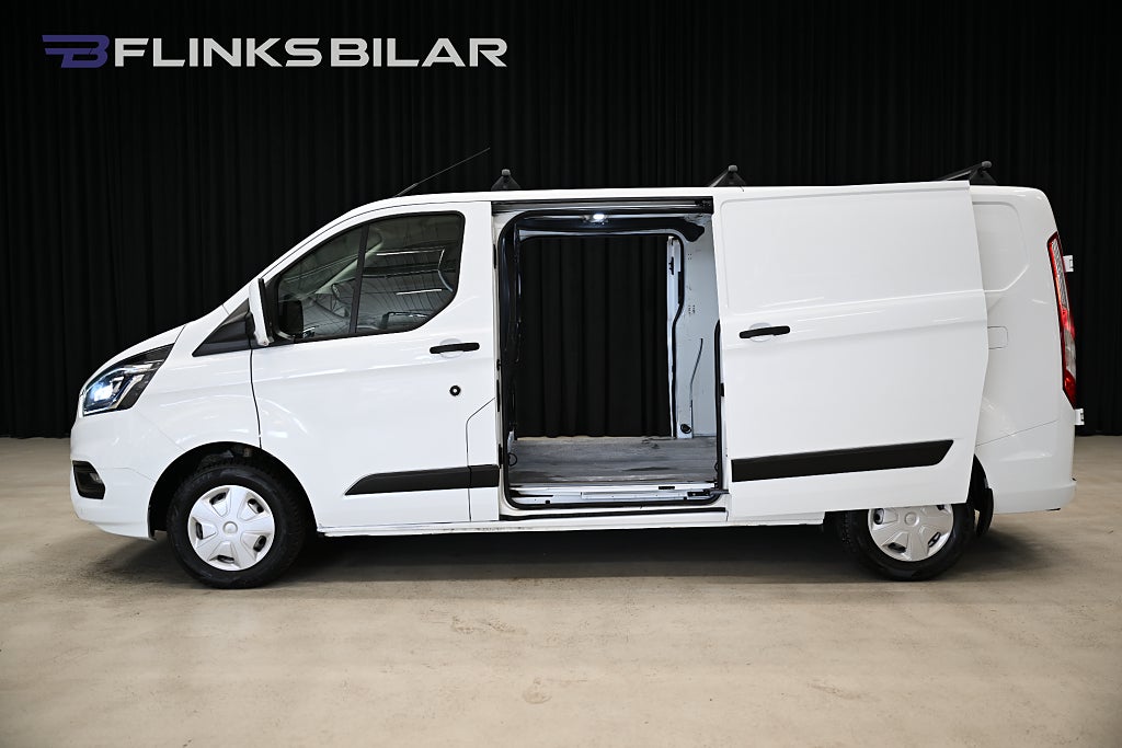 Ford transit Custom 130HK L2|LED|Dubbeldörr|Drag|Värmare|Lågmil|Moms