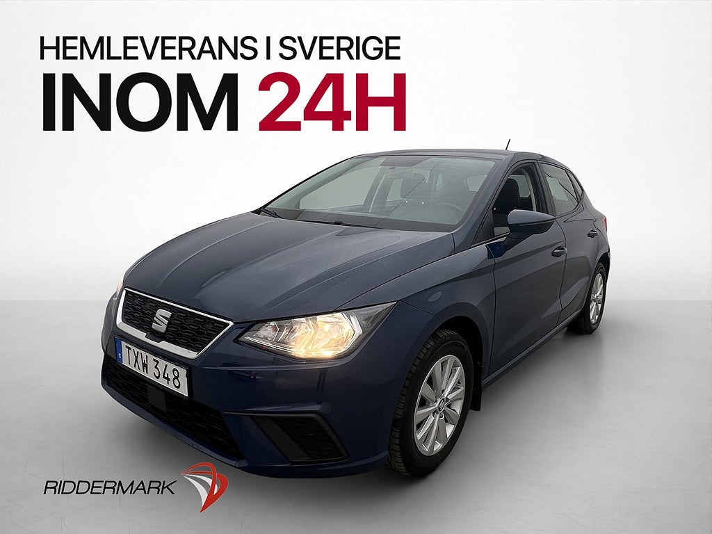 Seat Ibiza 1.0 75hk Style P-Sensorer M/K-Värmare Två-Brukare