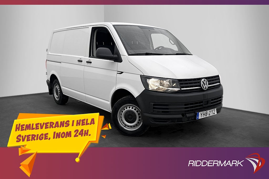 Volkswagen Transporter 150hk Värmare PDC Drag CARPLAY 1-Ägar