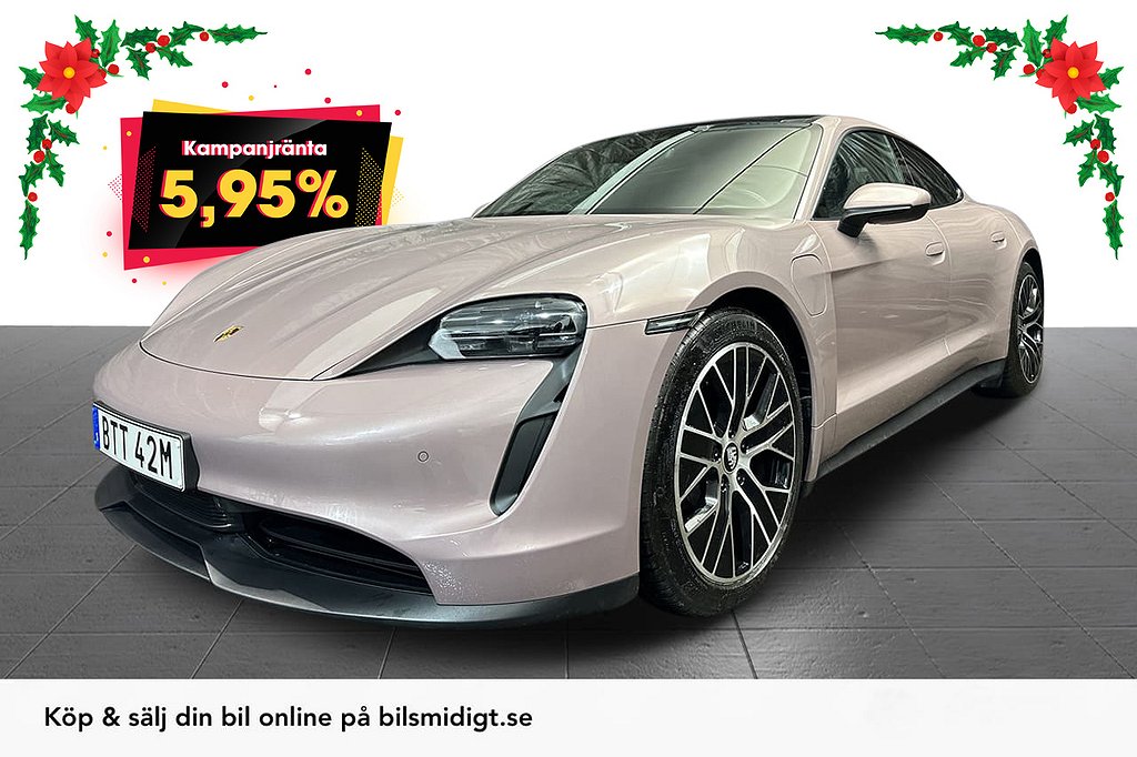 Porsche Taycan DD Pano Rattvärme 20" Värmepump Moms 5,95%*