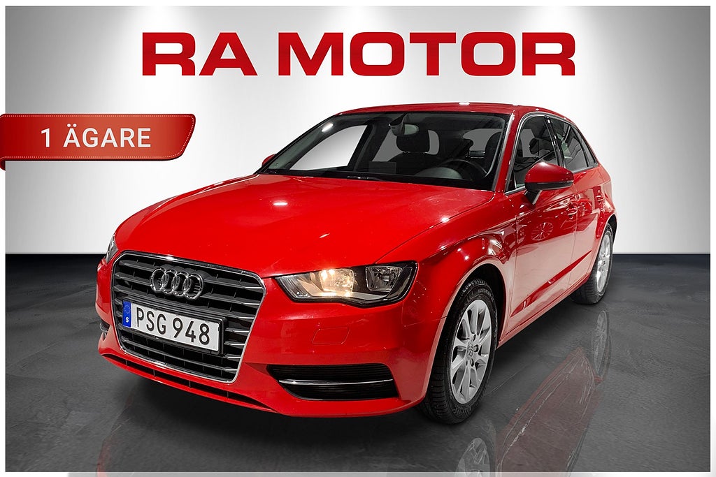 Audi A3 SB 1.2 TFSI 105hk |Drag | 1 Ägare | Nyservad | M&K 2014