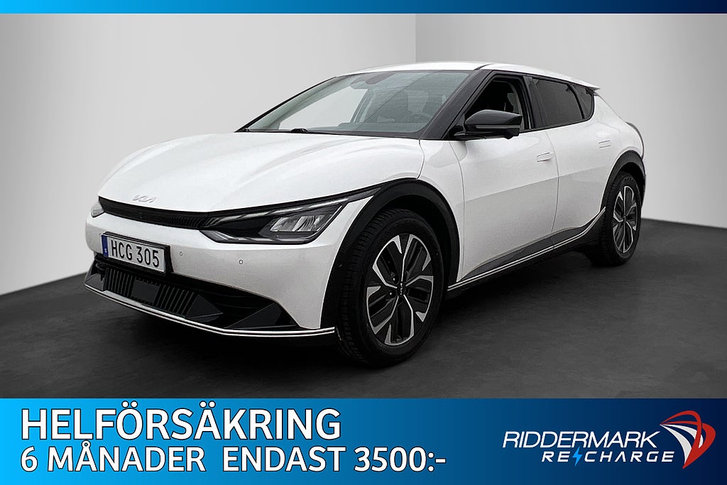 Kia EV6 77.4 kWh AWD 325hk PLUS Dragkrok 360° Skinn Rattvärm