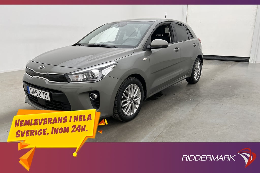 Kia Rio 1.2 84hk GLS Kamera CarPlay Rattvärme Farthållare