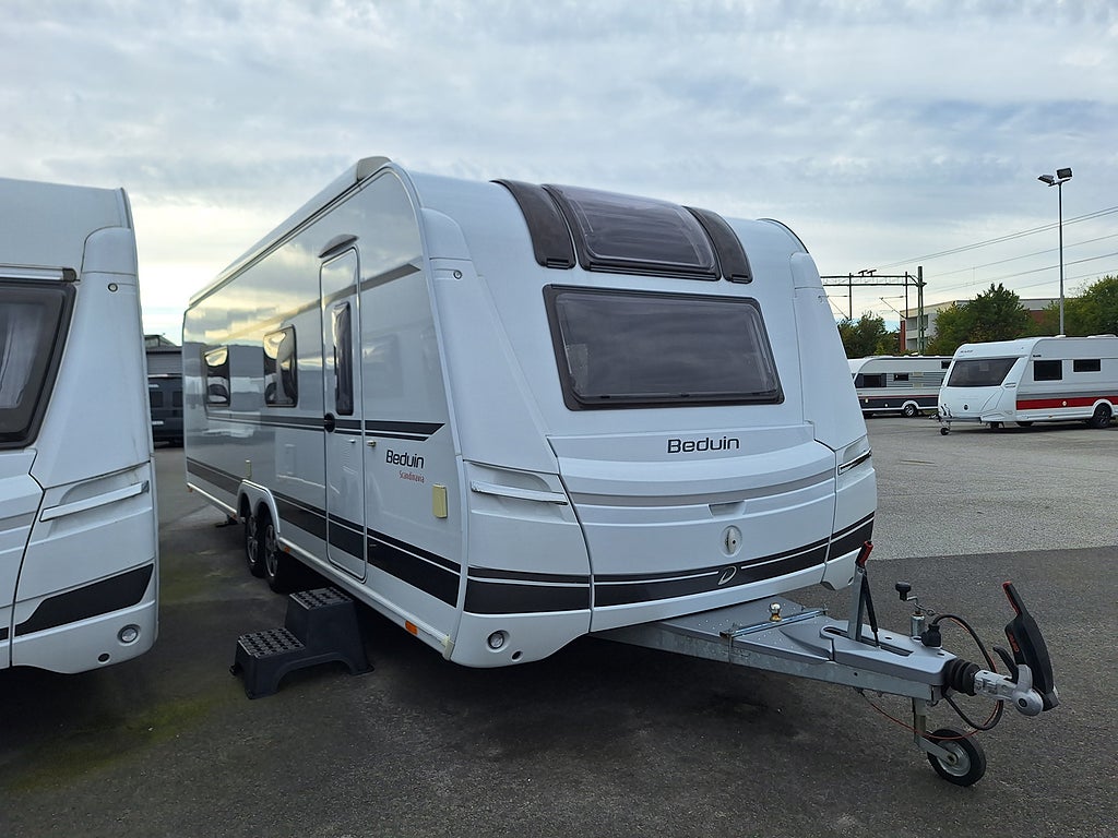 Dethleffs Beduin Scandinavia 740 BFK Barnkammare, Solcell, Boxmarkis, Nytt