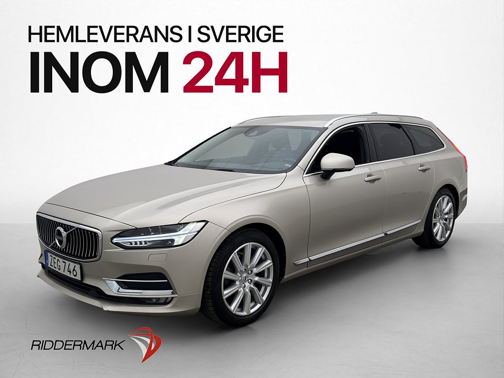 Volvo V90 D4 190hk Inscription VOC Värmare Kamera Läder