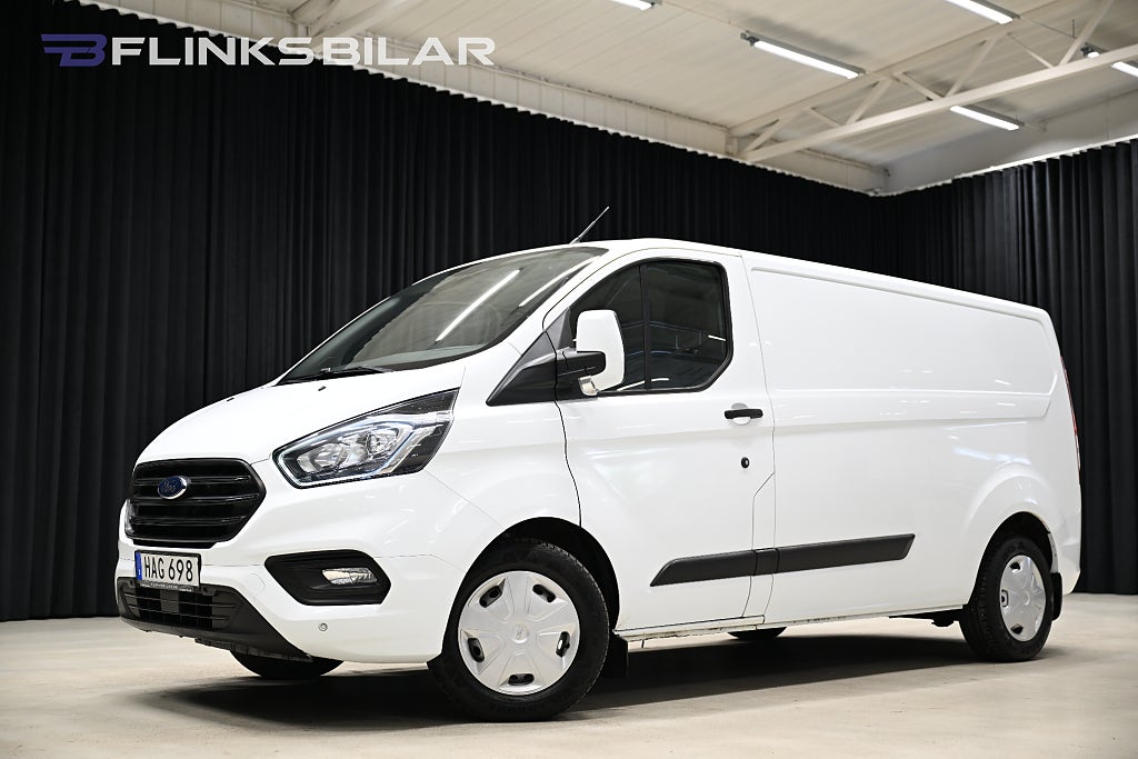 Ford transit Custom 130HK L2|Automat|V-Inredd|Drag|Värmare|NyKamrem