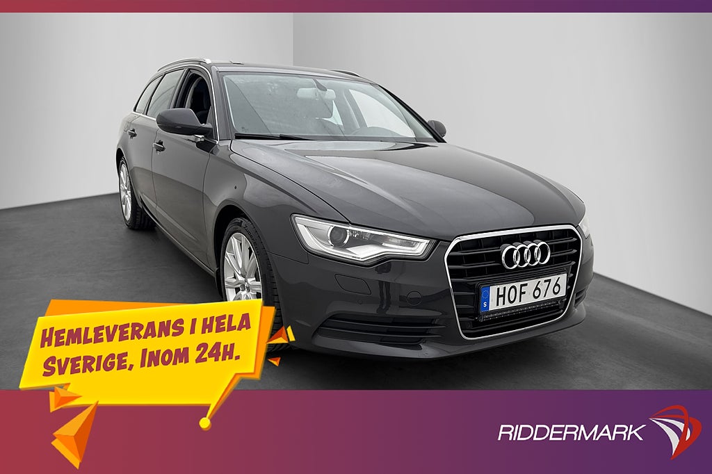 Audi A6 TDI 190hk Proline Dragkrok P-Sensorer Keyless