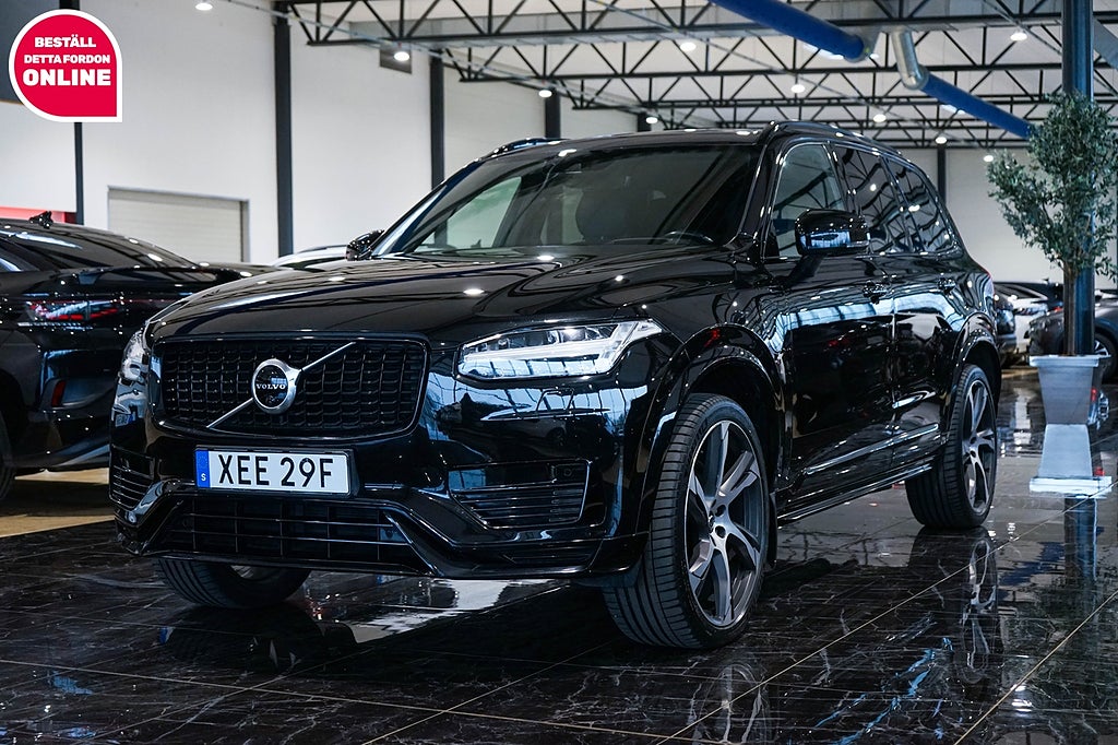 Volvo XC90 7 Säten Recharge T8 AWD R-Design 360Kam HUD Pano 
