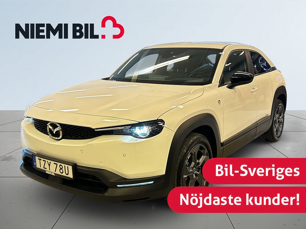 Mazda MX-30 R-EV Plug In-Hybrid 85km räckvidd/10ÅrsGaranti/SoV-Däck