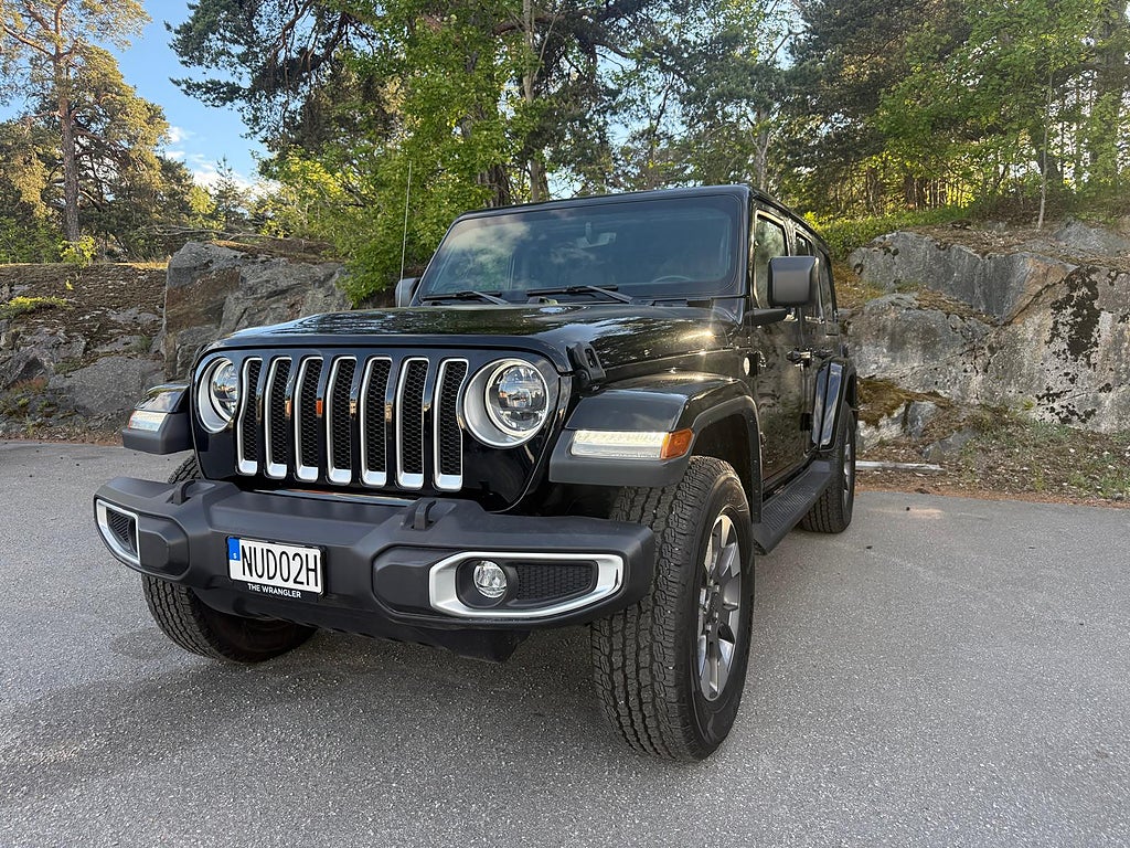 Jeep Wrangler Unlimited 3.6 V6 4WD Sahara Skinn/Dragkrok/Navi/Alpine