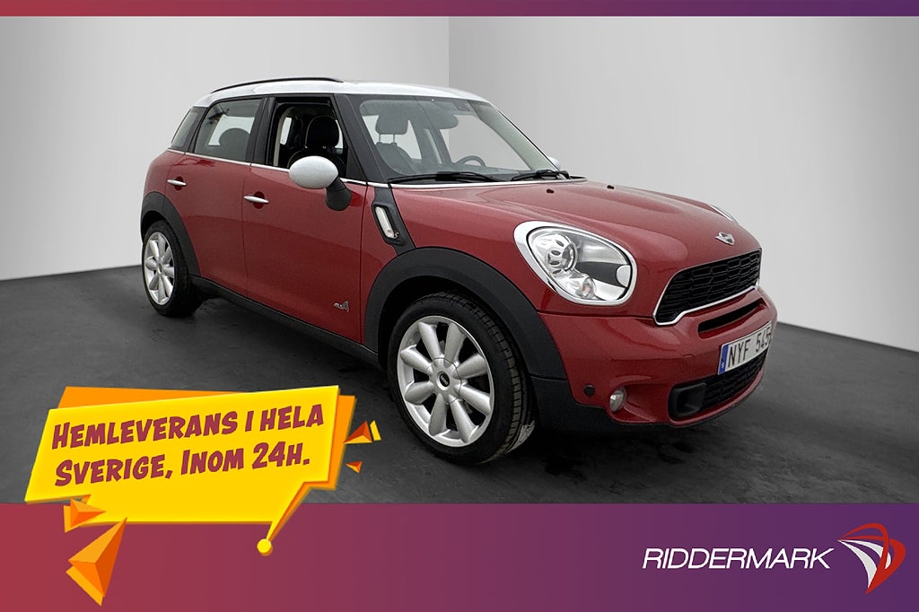 MINI Countryman S 184hk ALL4 Värmare Chili Skinn Farthållare