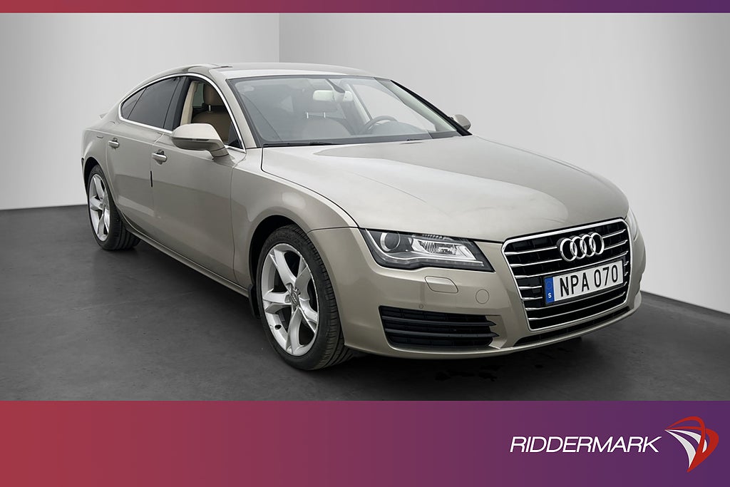 Audi A7 Sportback 3.0 TDI V6 Quattro Läder Elstolar Rattvärm