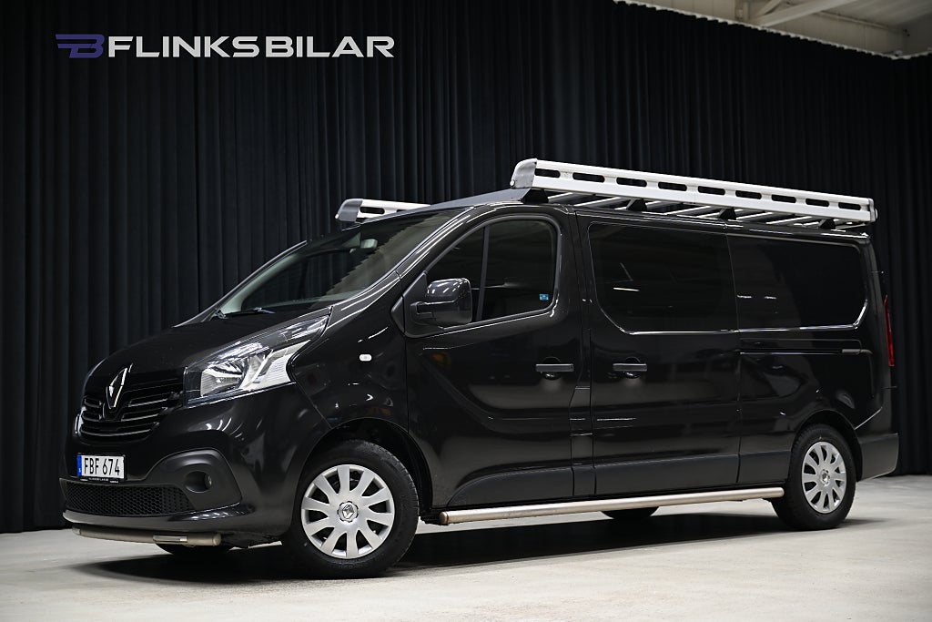 Renault Trafic dCi 145HK L2 Dubbelhytt|Dubbeldörr|Takkorg|Drag|Värmare