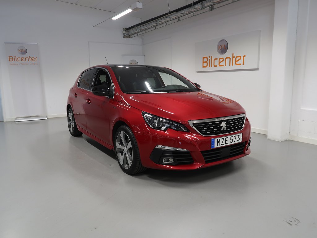 Peugeot 308 1.2 e-THP Aut-Bluetooth-P-sensorer-Kupevärmar-SoV GT-Line Euro 6