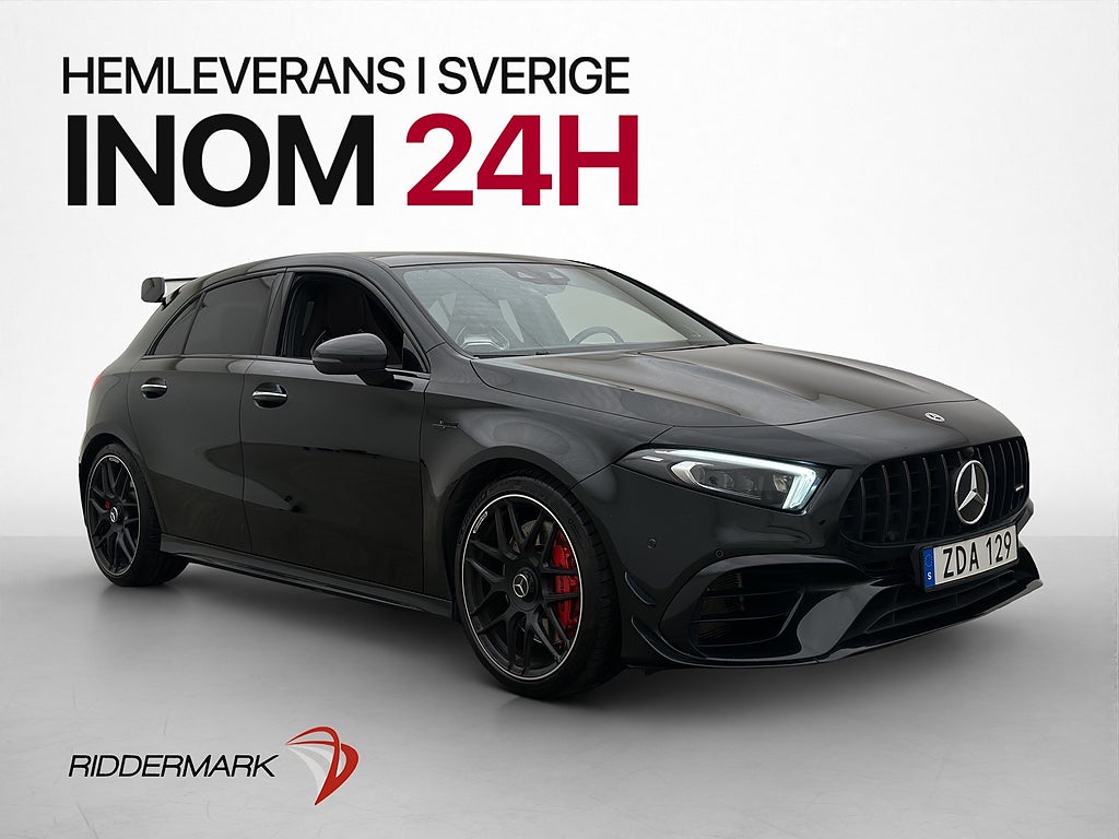 Mercedes-Benz A45S AMG 4M+ 421hk Pano Burmester Skalstolar