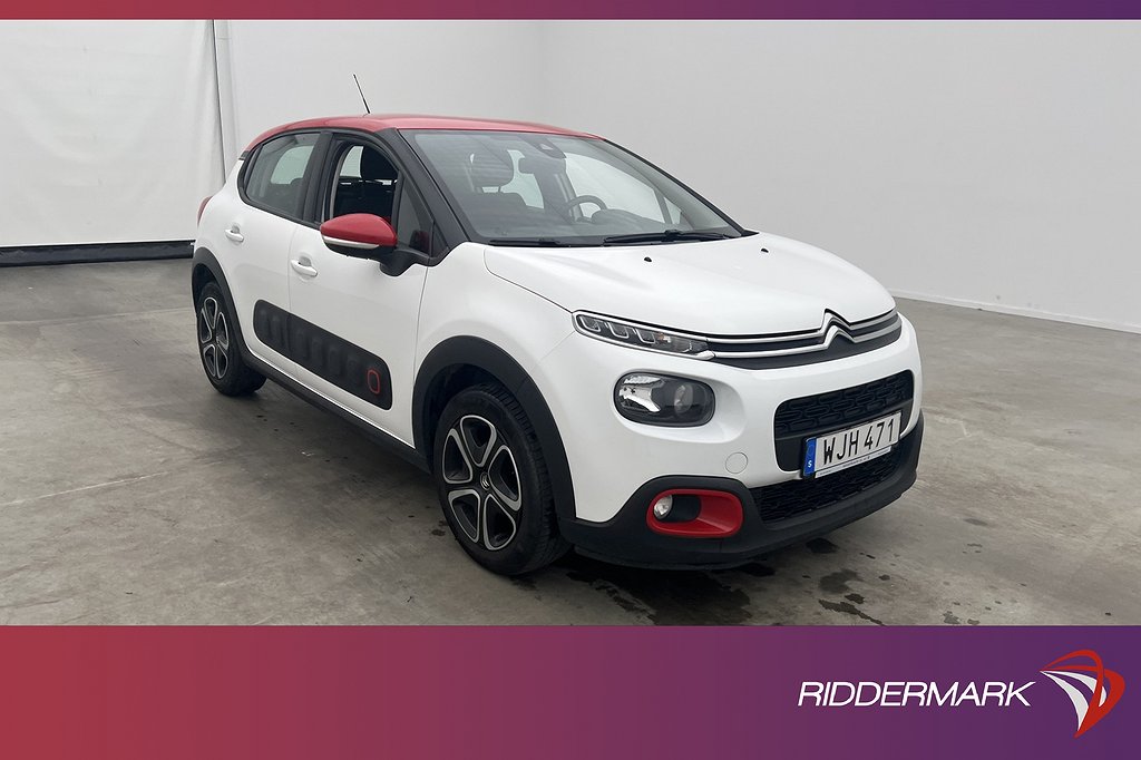 Citroën C3 1.2 VTi 83hk Feel Sensorer CarPlay MOMS