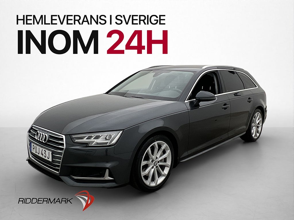 Audi A4 40 TDI 190hk Q Kamera Matrix Värmare Pano Drag