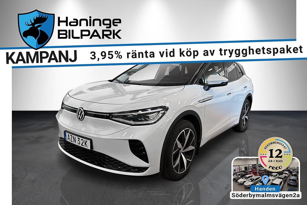 Volkswagen ID.4 GTX SUPERDEAL 3.95% / 4M / 220KW / PDC / RATTVÄRME/MOMS