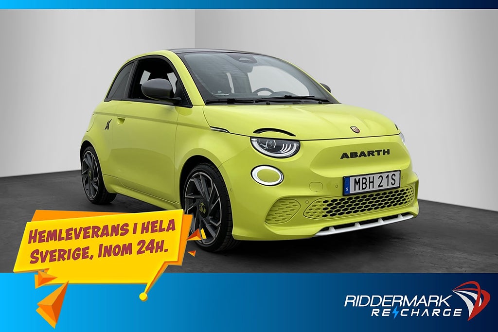 Abarth 500 E42 KWh Scorpionissima 155hk Pano JBL Kamera Navi