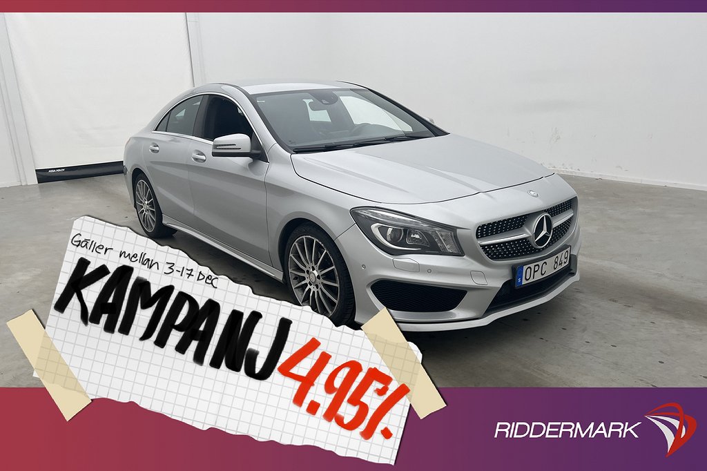 Mercedes-Benz CLA 250 211hk AMG Navi Sensor 4,95% Ränta