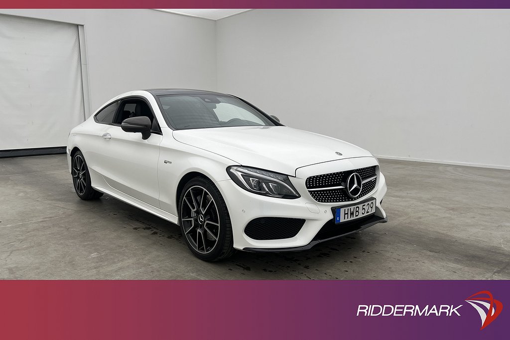 Mercedes-Benz AMG C 43 Coupé 4M 367hk Pano Burm 360 Kolfiber